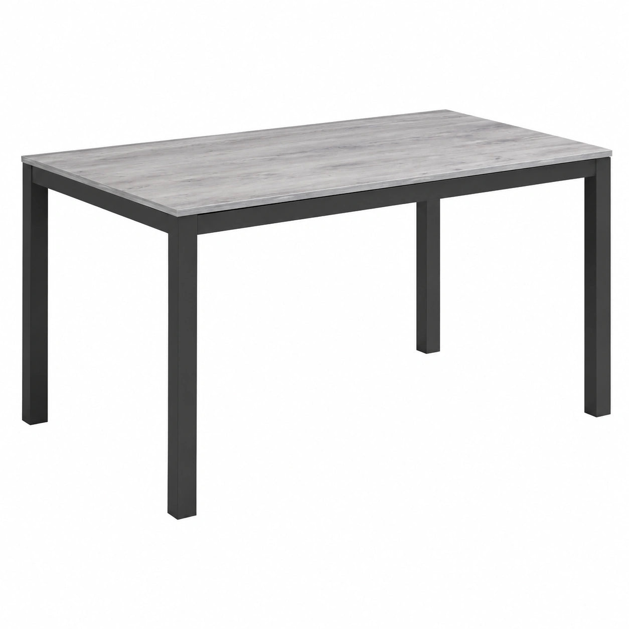 Tavolo da pranzo estensibile GIOTTO 170x80 cm in stile moderno, Fabbricato in Italia, Cemento e Gambe in Ghisa
