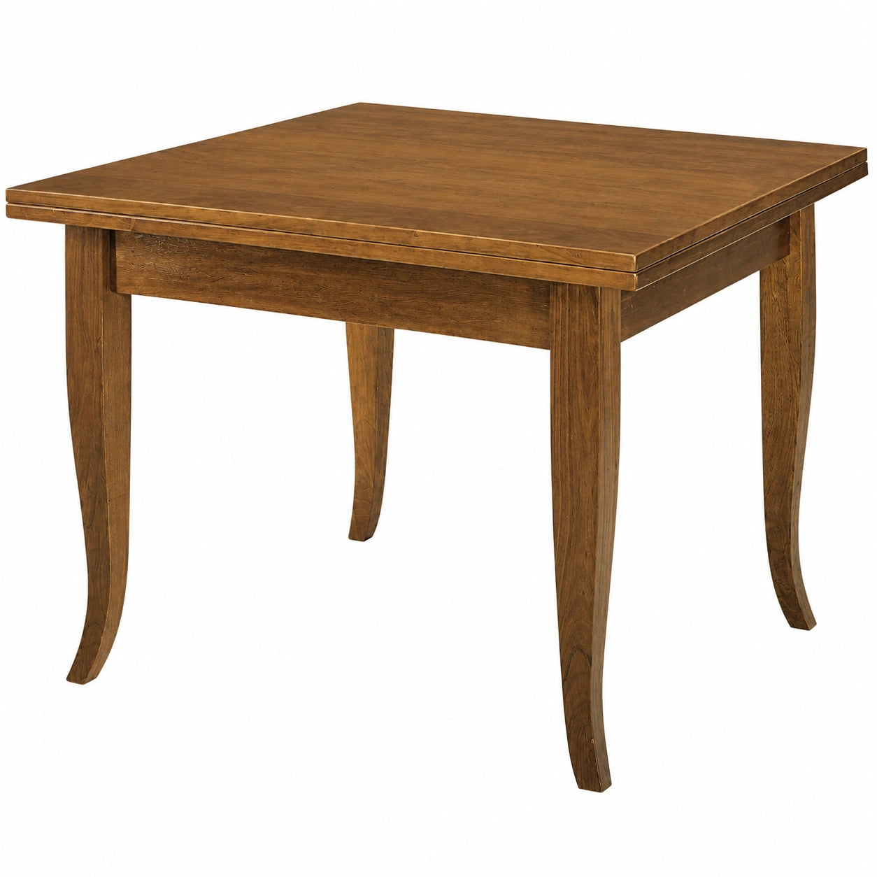 Tavolo Allungabile SANTO SPIRITO in Legno Stile Classico, Finitura Noce, 100-200 x 100 x 78 cm