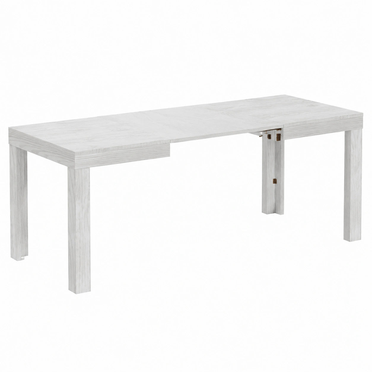 Tavolo Estensibile Moderno Bianco per Sala da Pranzo, 120-200 cm, Design Salvaspazio