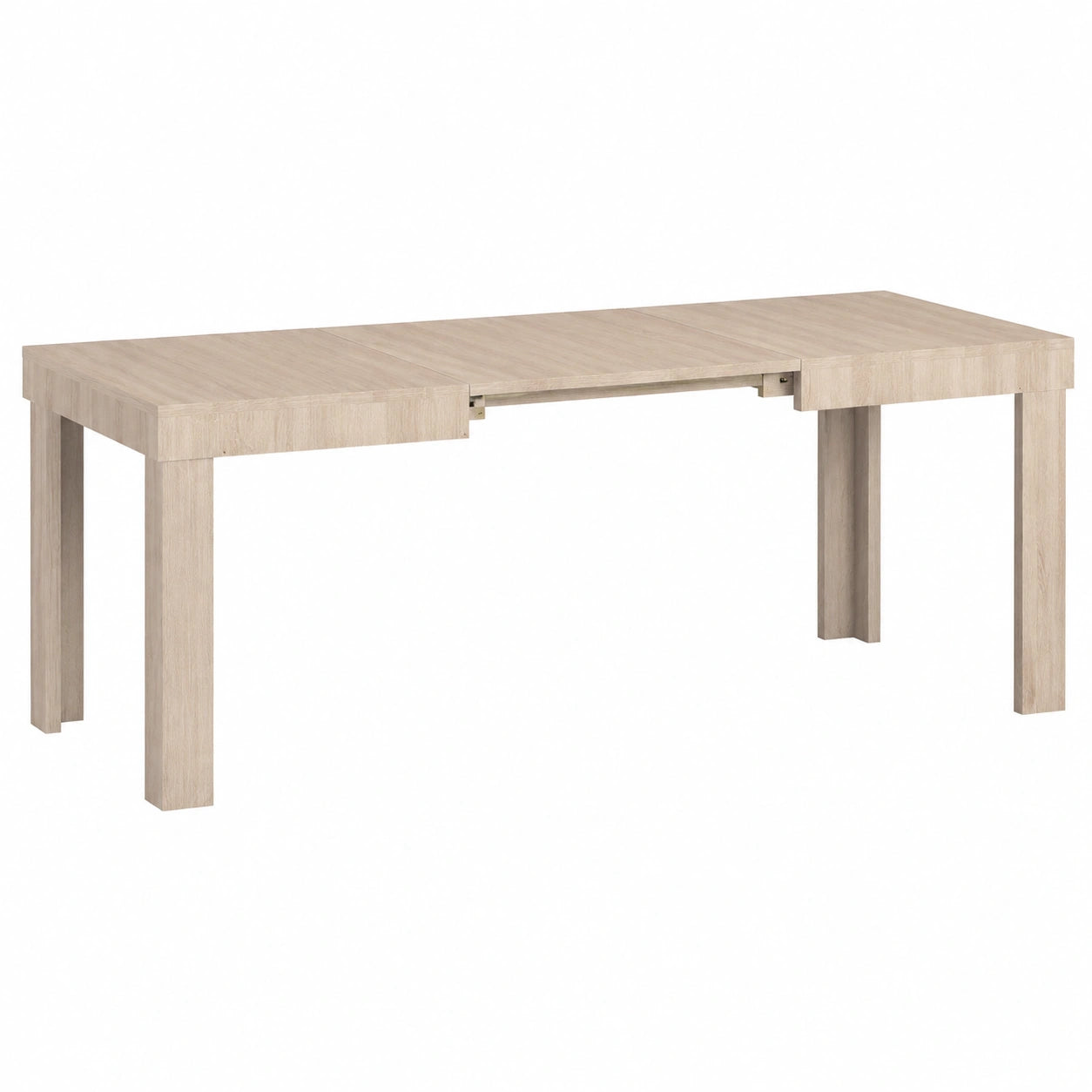 Tavolo Allungabile Moderno 4-6 Posti per Sala da Pranzo, 120-200 cm, Design Salvaspazio in Olmo