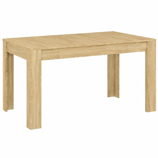 Tavolo da Pranzo in Rovere Sonoma 140x75x76 cm in Legno Multistrato