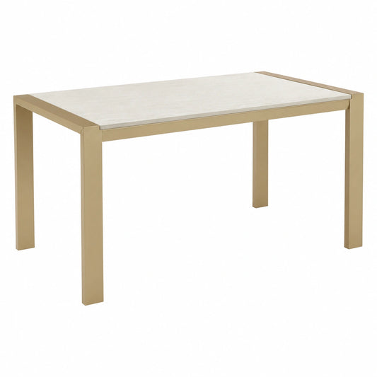 Tavolo da Pranzo Allungabile Moderno in Metallo e Legno, 130-190x80x76 cm, Finitura Rovere