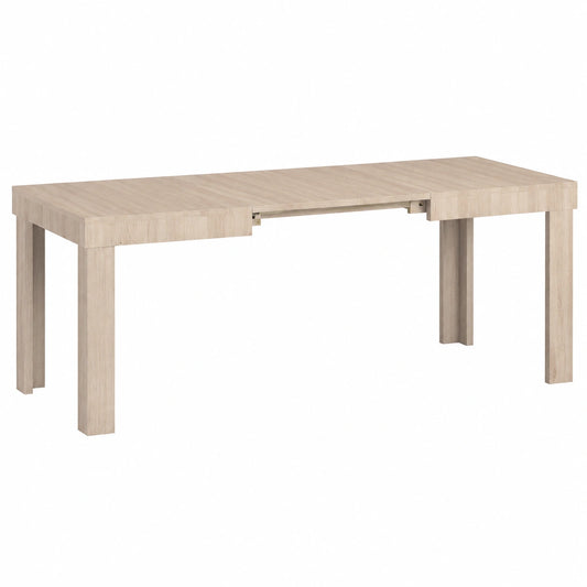 Tavolo Allungabile Moderno 4-6 Posti per Sala da Pranzo, 120-200 cm, Design Salvaspazio in Olmo