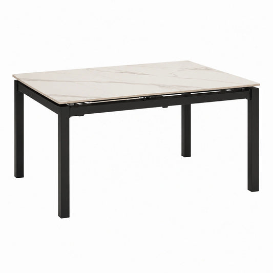 Tavolo allungabile in Grès Ceramico BORA 110x70 cm, design Marmo di Carrara