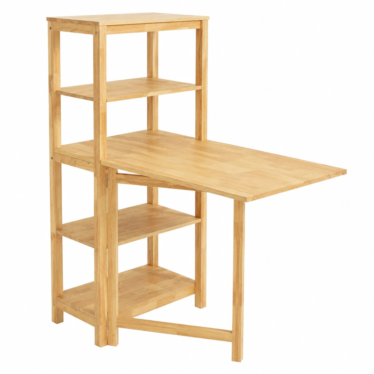 SoBuy Tavolo da Cucina Allungabile e Pieghevole con Scaffale